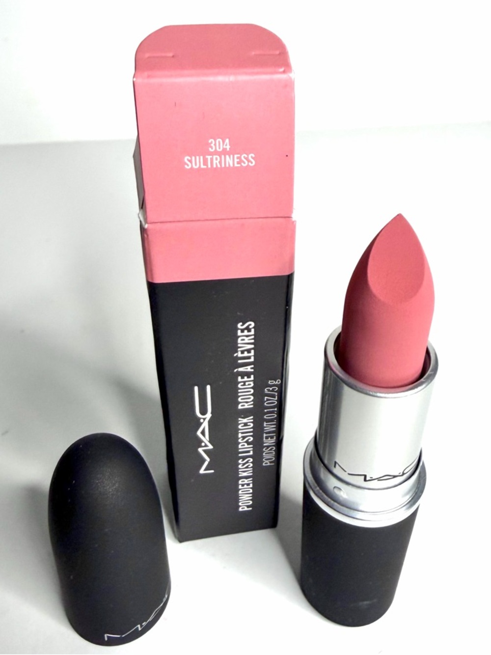 MAC Powder Kiss Lipstick Sultriness - Picture 4 of 7